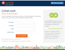 Tablet Screenshot of cohet.com
